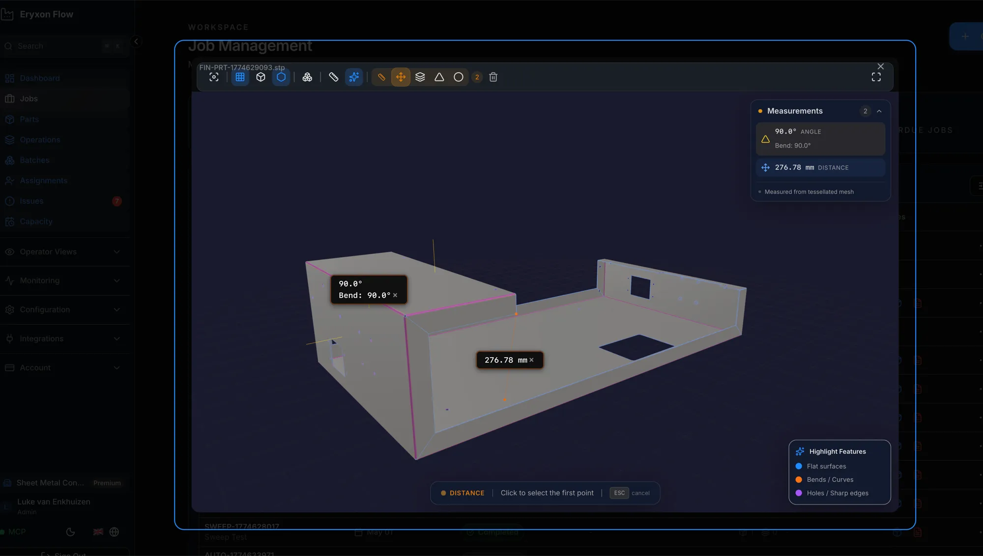 3D STEP Viewer with measurements
